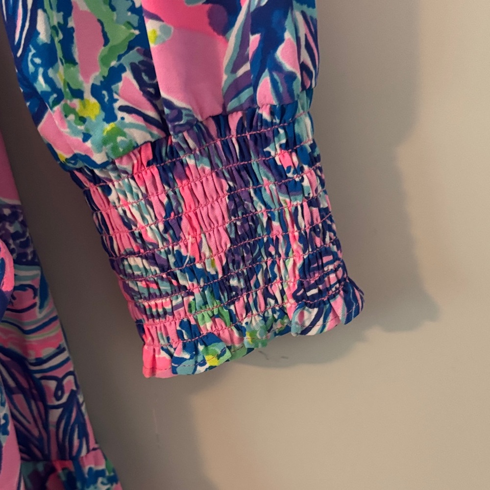 Lilly Pulitzer Pink and Blue Floral Dress - Picture 5 of 7